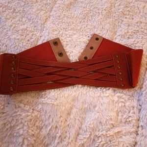 2 stretchy Plus size corset belt NWOT